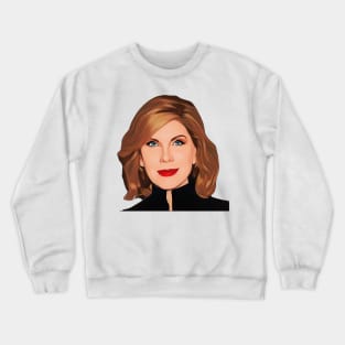 Cartoon Christine Baranski Crewneck Sweatshirt